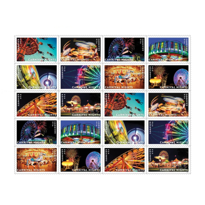 2024 Carnival Nights Forever Stamps 