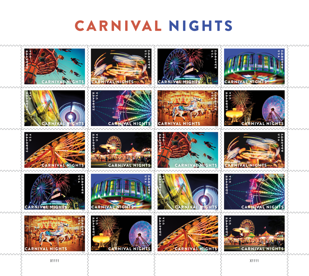 Carnival Nights Forever Stamps - 2024