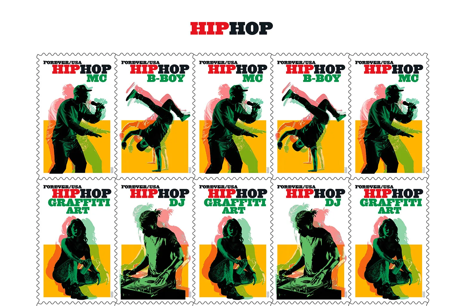 2020 Hip Hop First-Class Forever Stamps