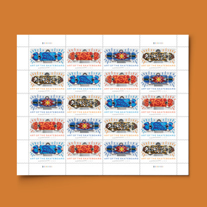 2023 Art of the Skateboad Postage Forever Stamps