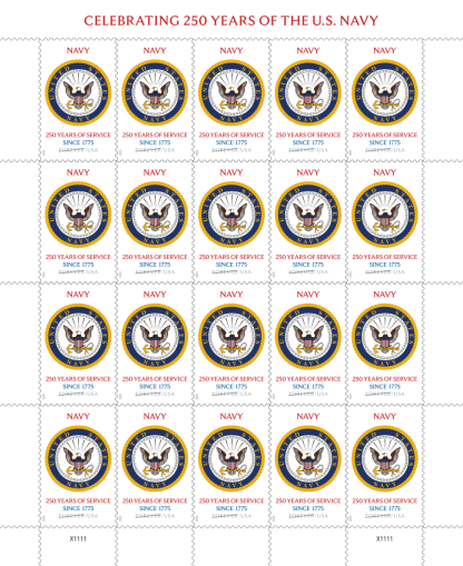 2025 U.S. Navy 250th Stamps