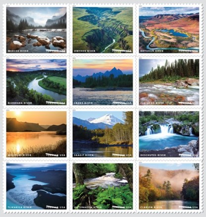 2019 US Wild And Scenic Rivers Forever First Class Postage Stamps