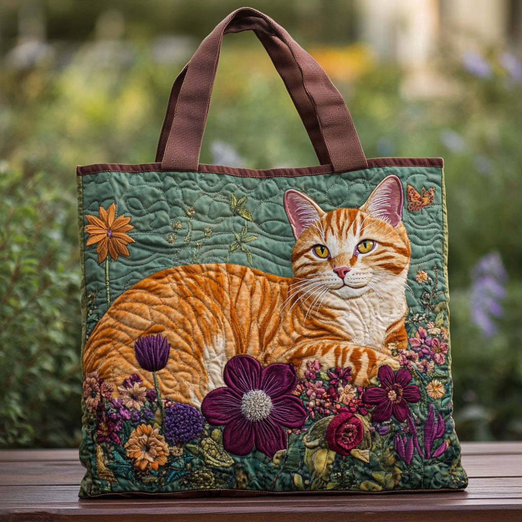 Orange Charm CP2509046CL Quilted Tote Bag-Mega-Craft