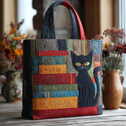Mystic Meow Quilted Tote Bag-Mega-Craft