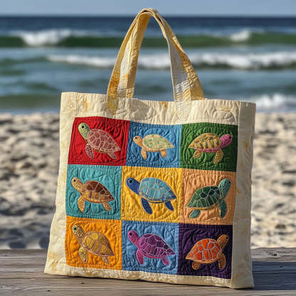 Turtle Lagoon Quilted Tote Bag NCU0PT8006-Mega-Craft