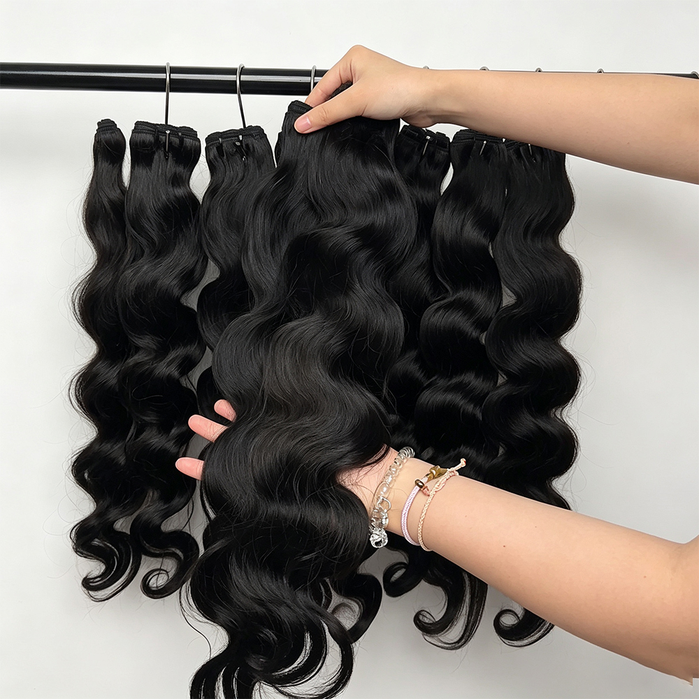 Jopear Raw Virgin Hair Bundles | Natural Color Body Wave Weave