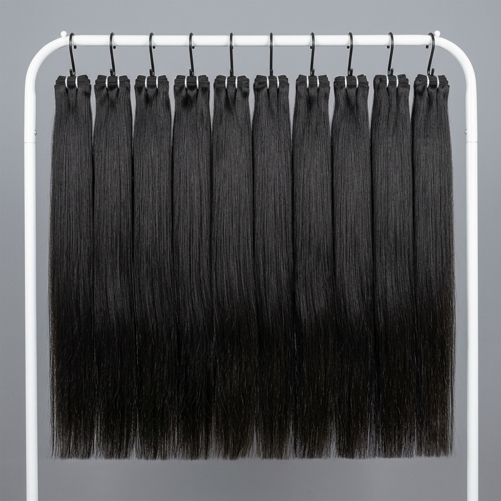 Jopea Premium Raw Bone Straight Hair Bundles - Natural Color