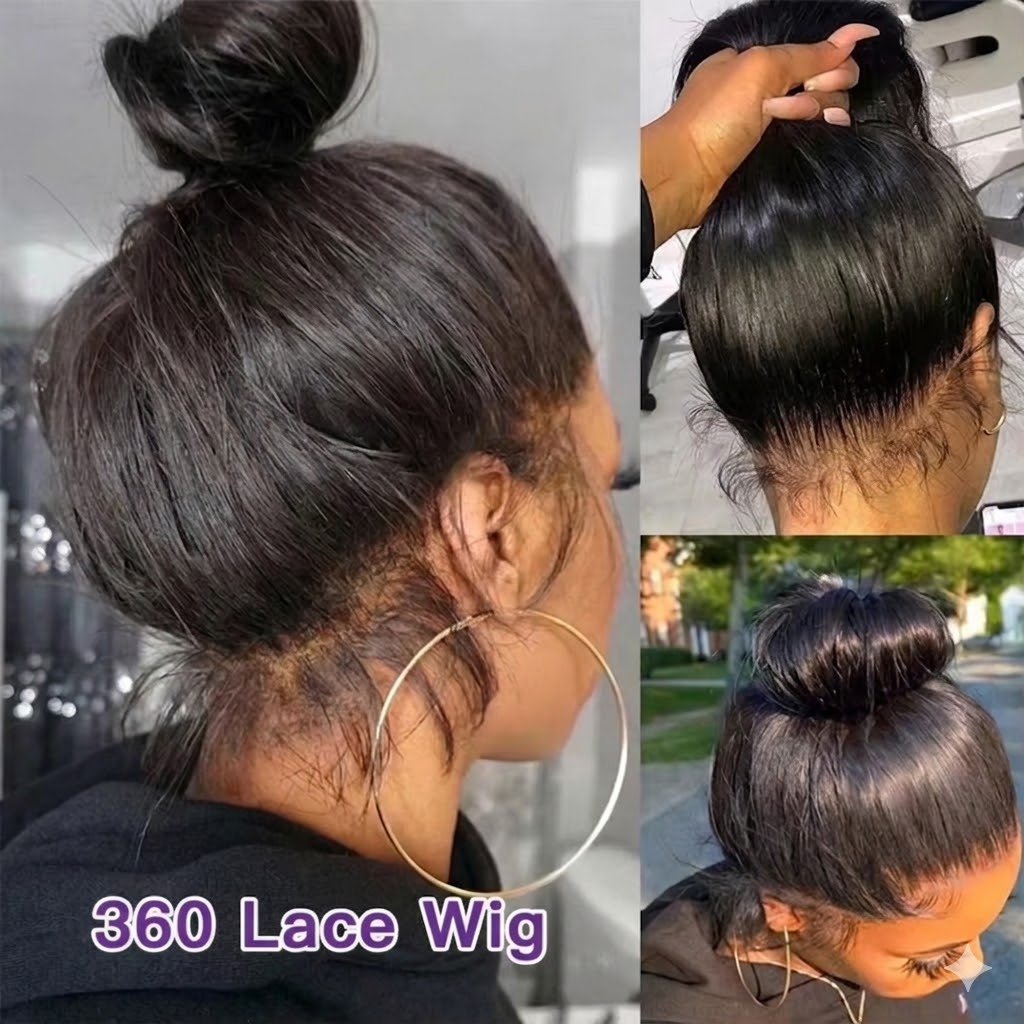 Jopear 360 Full Lace Front Wig 40 Inch Pre Plucked Brazilian 13x6 Hd Lace Frontal Wig Bone Straight Human Hair Wigs