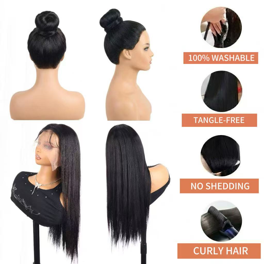 Jopear 360 Full Lace Front Wig 40 Inch Pre Plucked Brazilian 13x6 Hd Lace Frontal Wig Bone Straight Human Hair Wigs