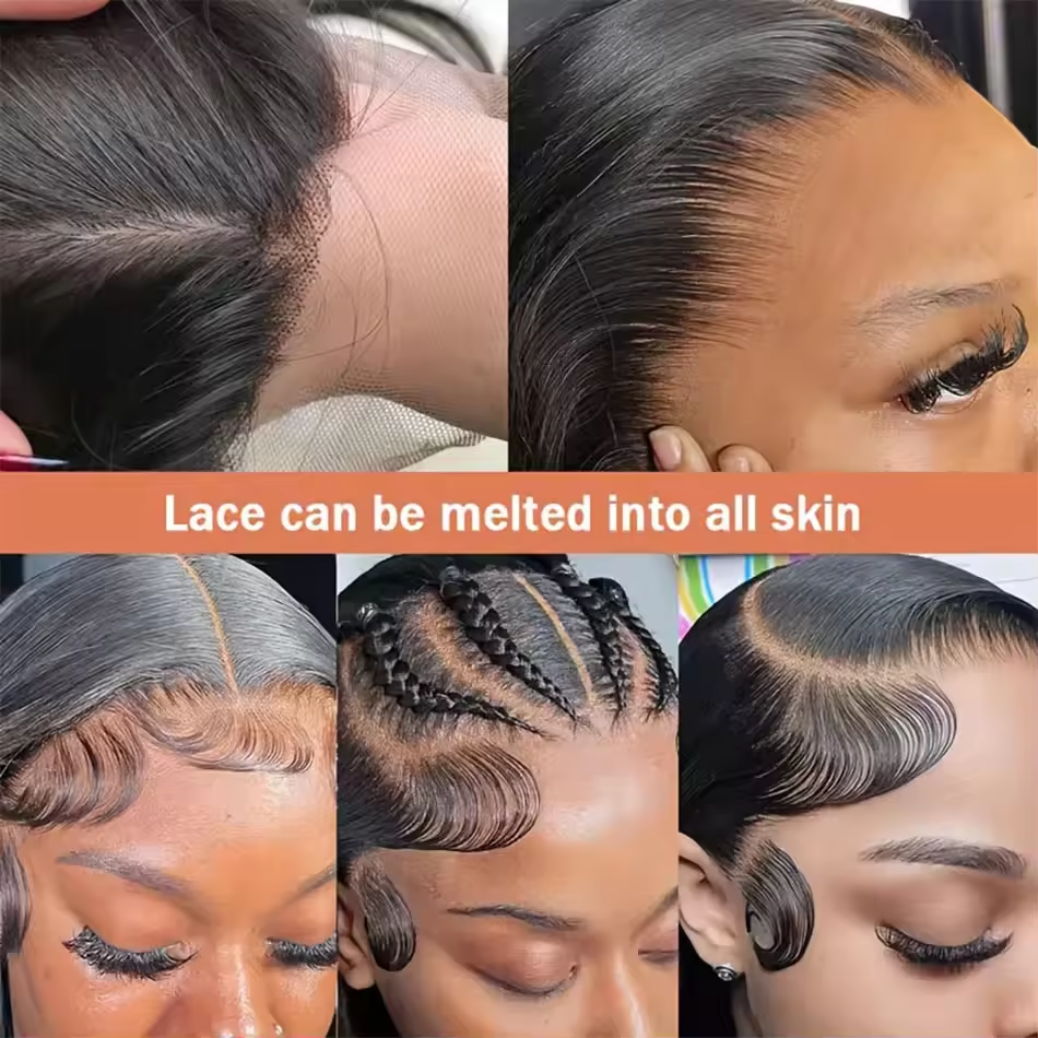 Jopear 360 Full Lace Front Wig 40 Inch Pre Plucked Brazilian 13x6 Hd Lace Frontal Wig Bone Straight Human Hair Wigs