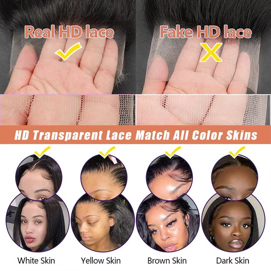 Jopear 360 Full Lace Front Wig 40 Inch Pre Plucked Brazilian 13x6 Hd Lace Frontal Wig Bone Straight Human Hair Wigs