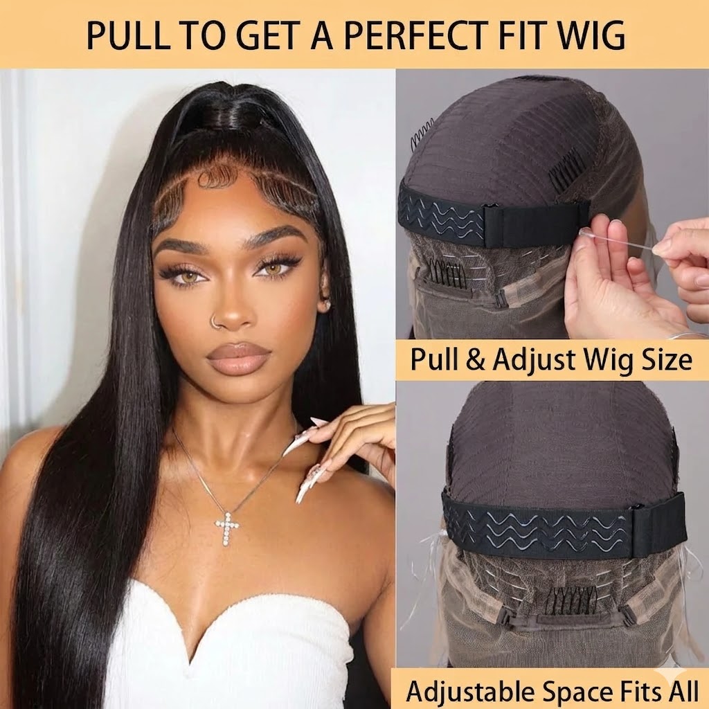 Jopear 360 Full Lace Front Wig 40 Inch Pre Plucked Brazilian 13x6 Hd Lace Frontal Wig Bone Straight Human Hair Wigs