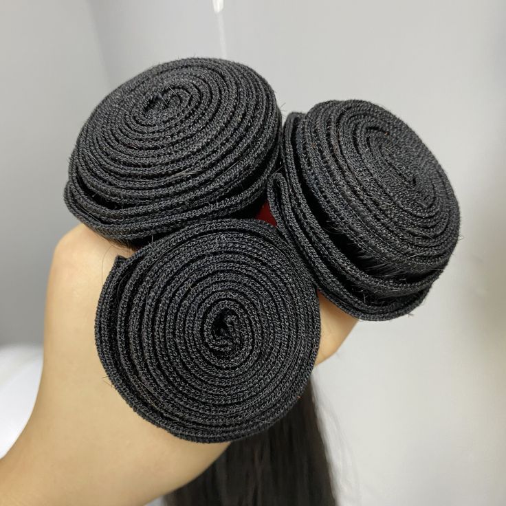 12A Straight Human Hair Bundles 100% Unprocessed Raw Human Hair Extensions Inch Black Straight Malaysia Remy Weave Bundles 3-5 Days Delivery 🎁Free Gifts: 16'' Lace Closure, Hair Cap And Baby Hair