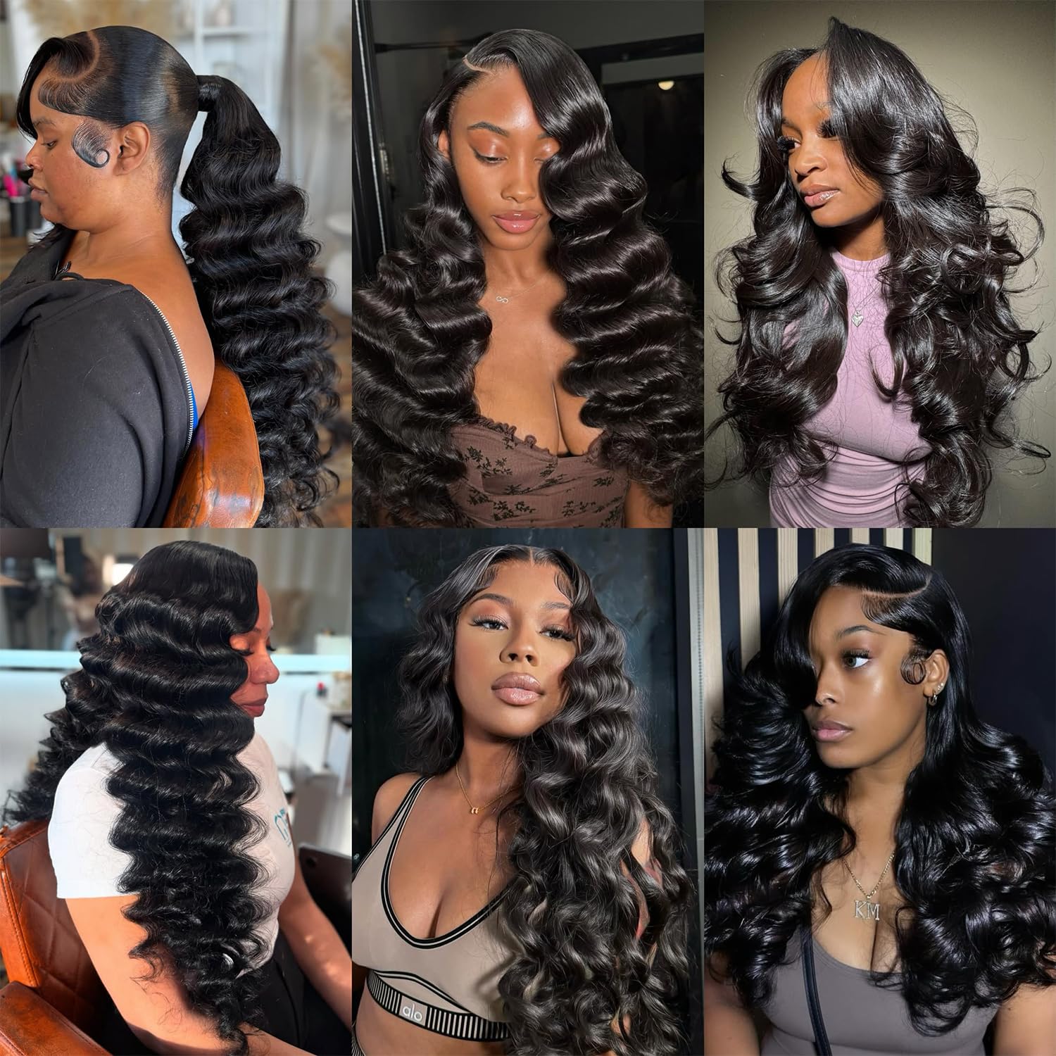 14A Rovess Human Hair Loose Wave Bundles 16-30 Inch Loose Deep Wave Human Hair 3 Bundles 100% Unprocessed Virgin Human Hair Extensions