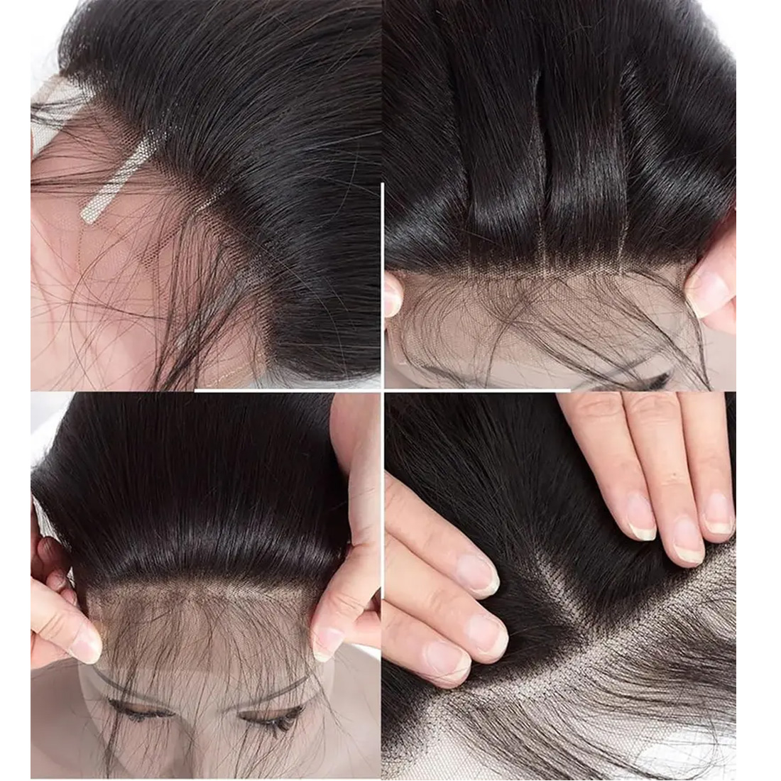 JOPEAR Body Wave Human Hair Lace Closure 14" - Natural Color