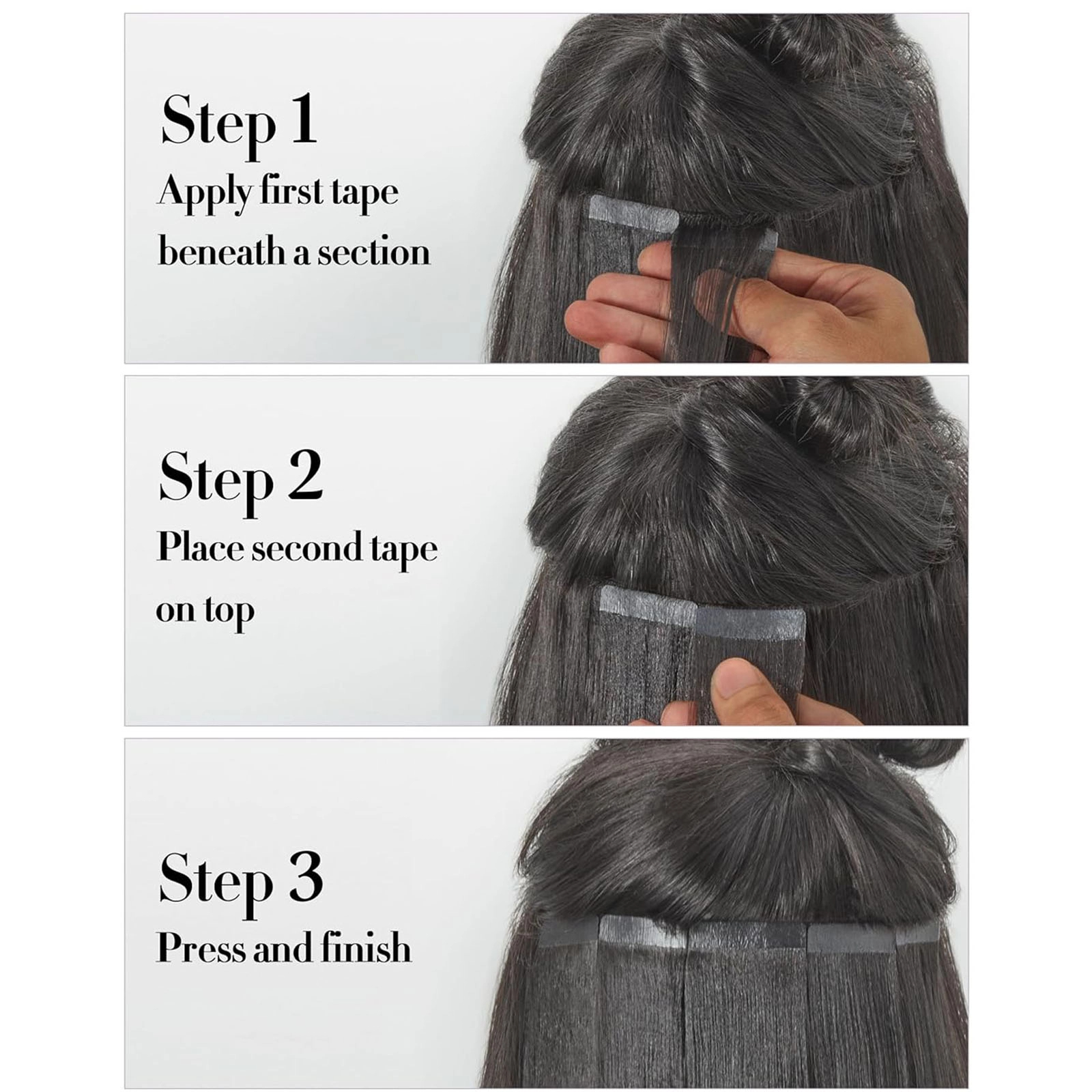 Jopear Tape in Hair Extensions Human Hair Seamless Invisible SKin Weft 18-26 Machine Remy Double Sided Adhesive Human Hair