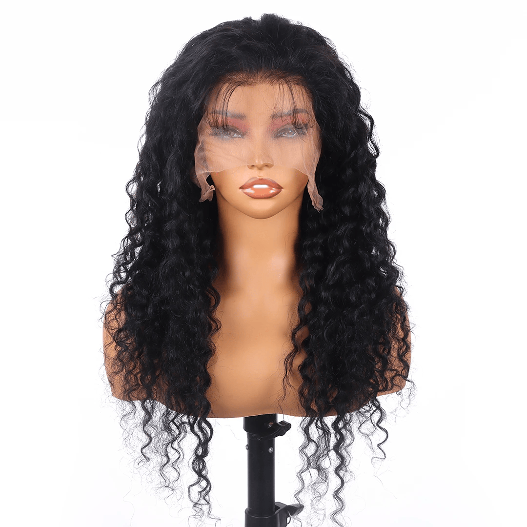 360 Deep Wave Lace Front Wigs Human Hair 13x6 Lace Frontal Human Hair Wigs 30 Inch Curly Wig Water Wave Wigs With Baby Hair