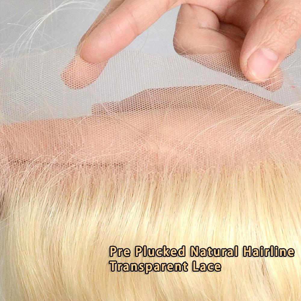 JOPEAR Body Wave Human Hair Lace Closure 14" - Blonde (#613)