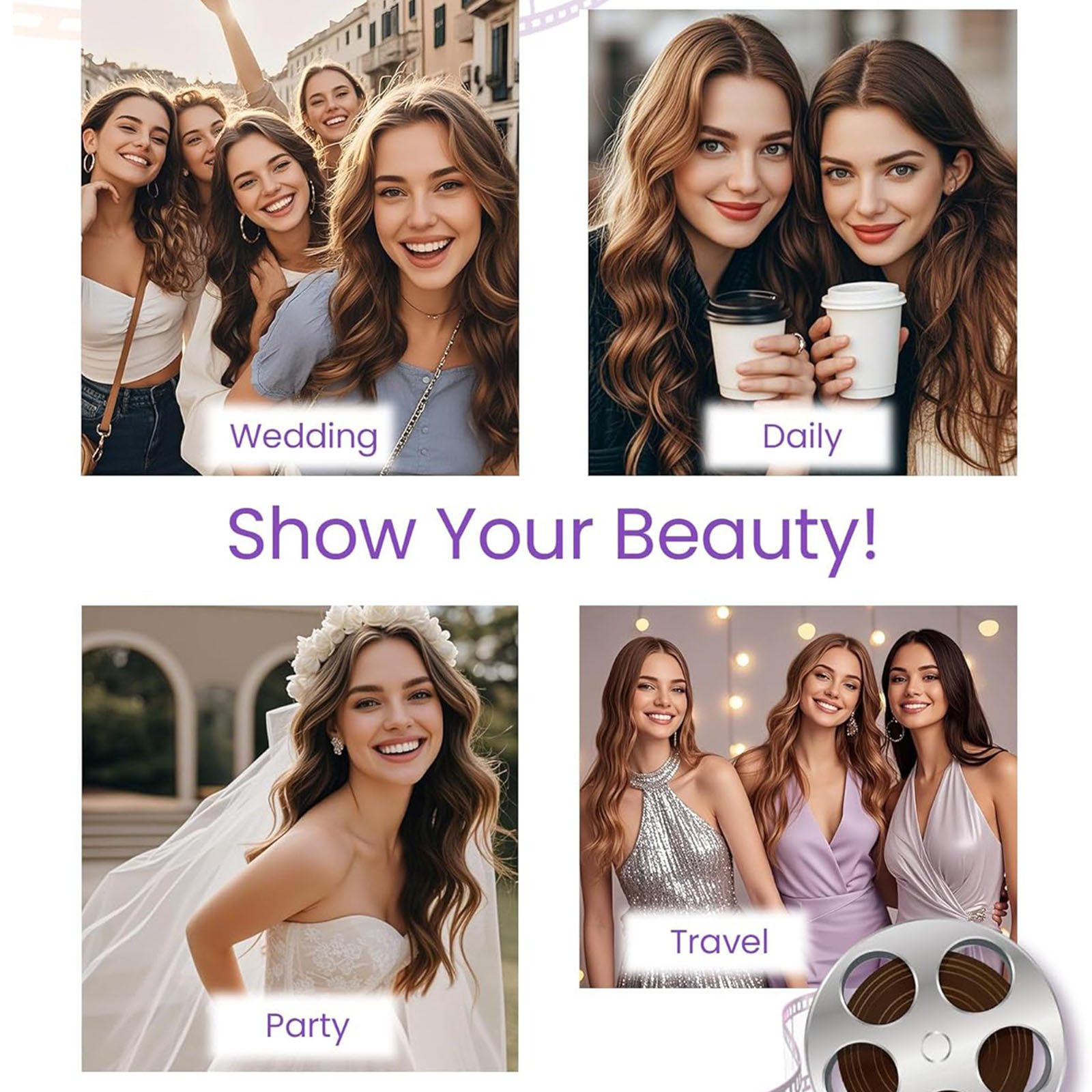 Tape in Hair Extensions Human Hair Blonde Seamless Tape Hair Extensions  Skin Weft PU Tape On Hair 25PCS 16"-20"