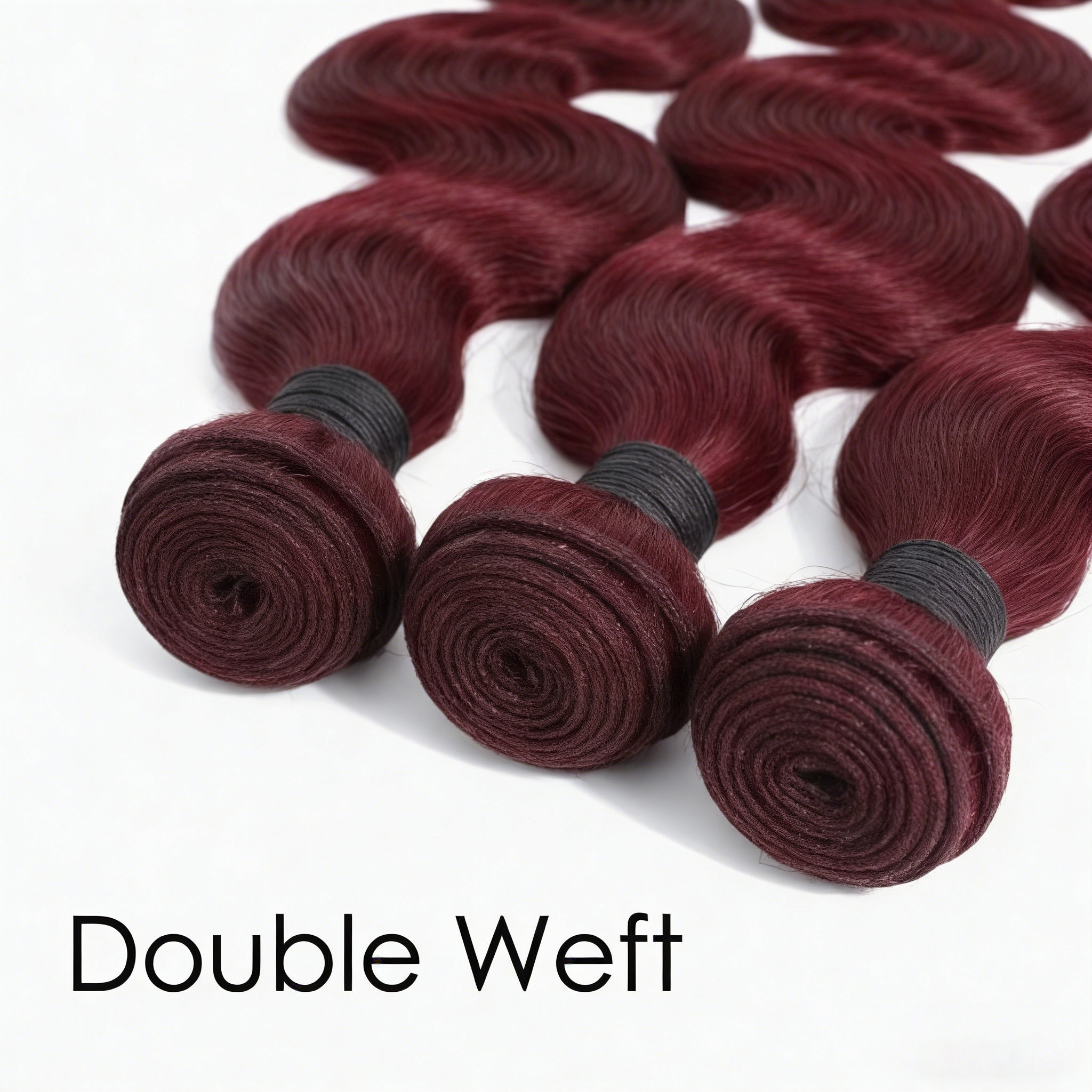 Jopear 10A | Burgundy 99J Body Wave Bundles (3/4 Pcs) - Vibrant Wine Red 100% Virgin Human Hair Extensions