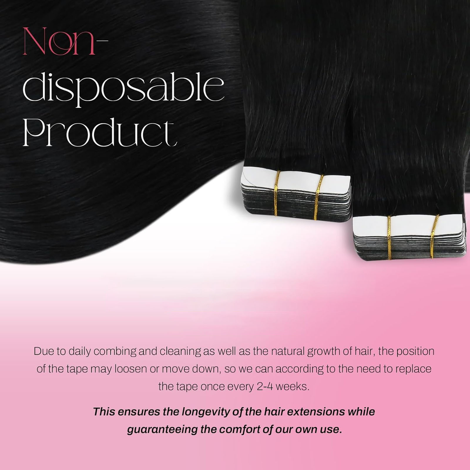 Tape in Hair Extensions Human Hair Blonde Seamless Tape Hair Extensions  Skin Weft PU Tape On Hair 25PCS 16"-20"