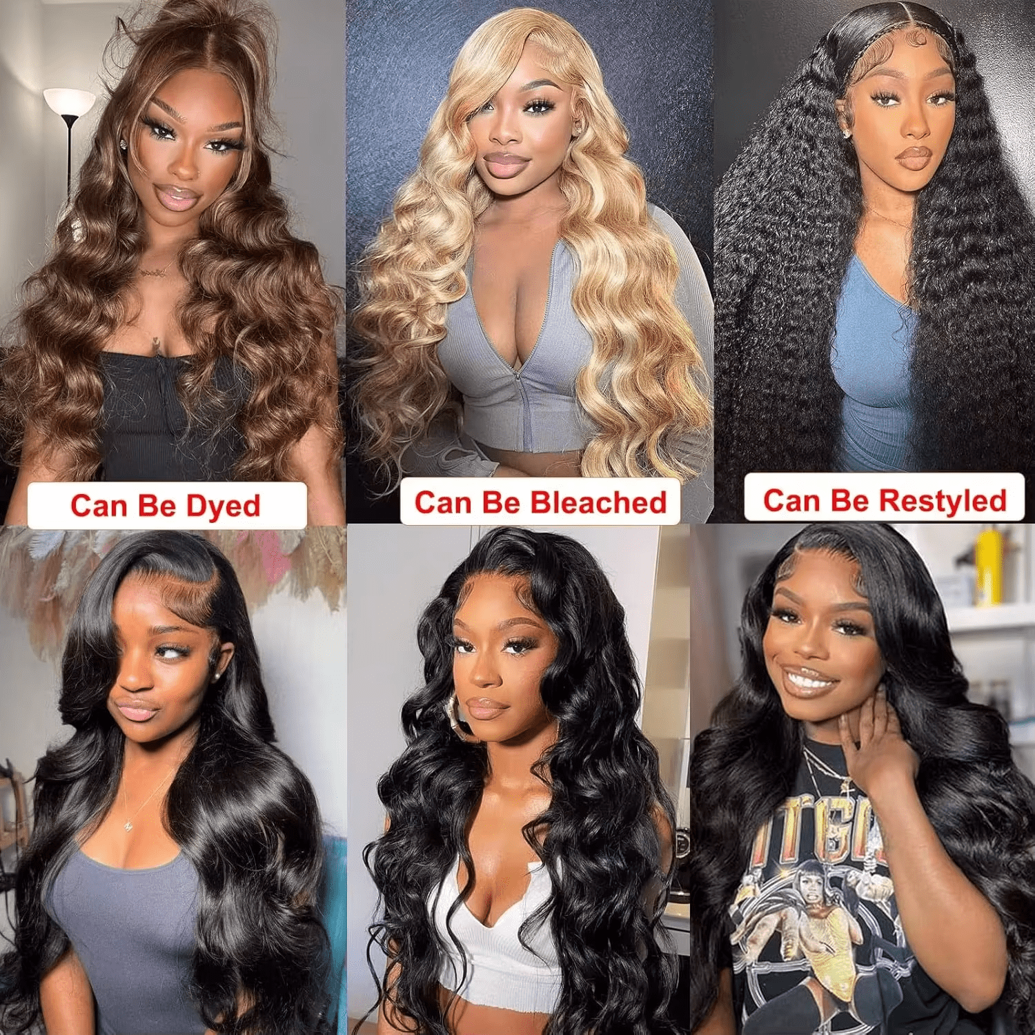 Jopear 10A | Unprocessed Virgin Hair Body Wave 100% Human Hair Bundles Deal - Natural Color with 613 Blonde Lace Closure Set
