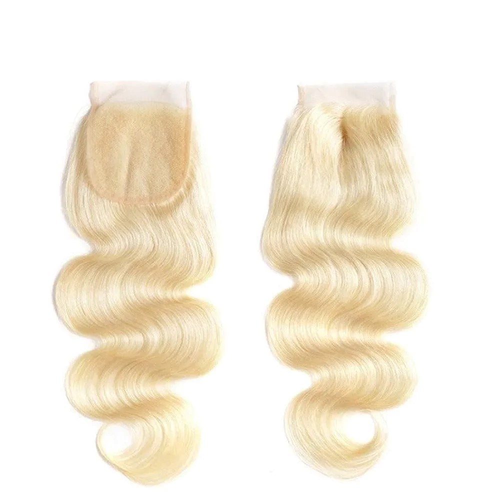 JOPEAR Body Wave Human Hair Lace Closure 14" - Blonde (#613)