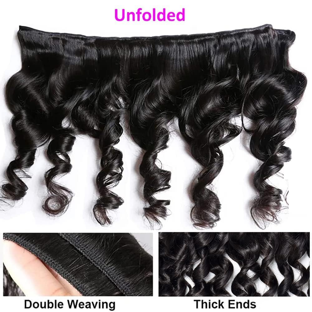 Loose Wave Bundles - 100% Virgin Human Hair, 4/5 Bundles, Natural Texture, Silky Finish, Comes with 3 Free Gifts