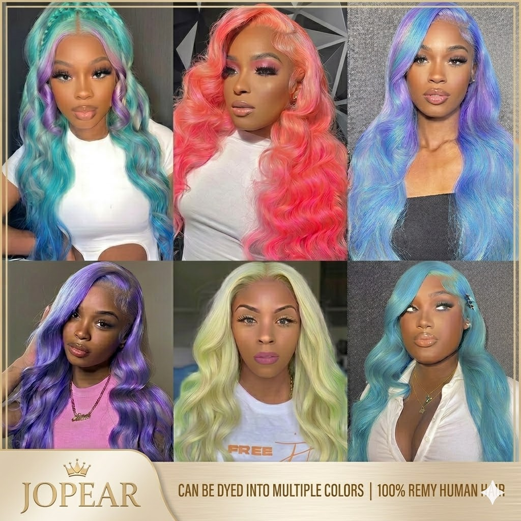 Jopear 10A | Premium 100% Human Hair 10A Grade Bundles – Available in Straight, Body Wave, Loose Wave, Radiant 613 Blonde, Vibrant 99J Burgundy, Fashionable 4/27 Highlight