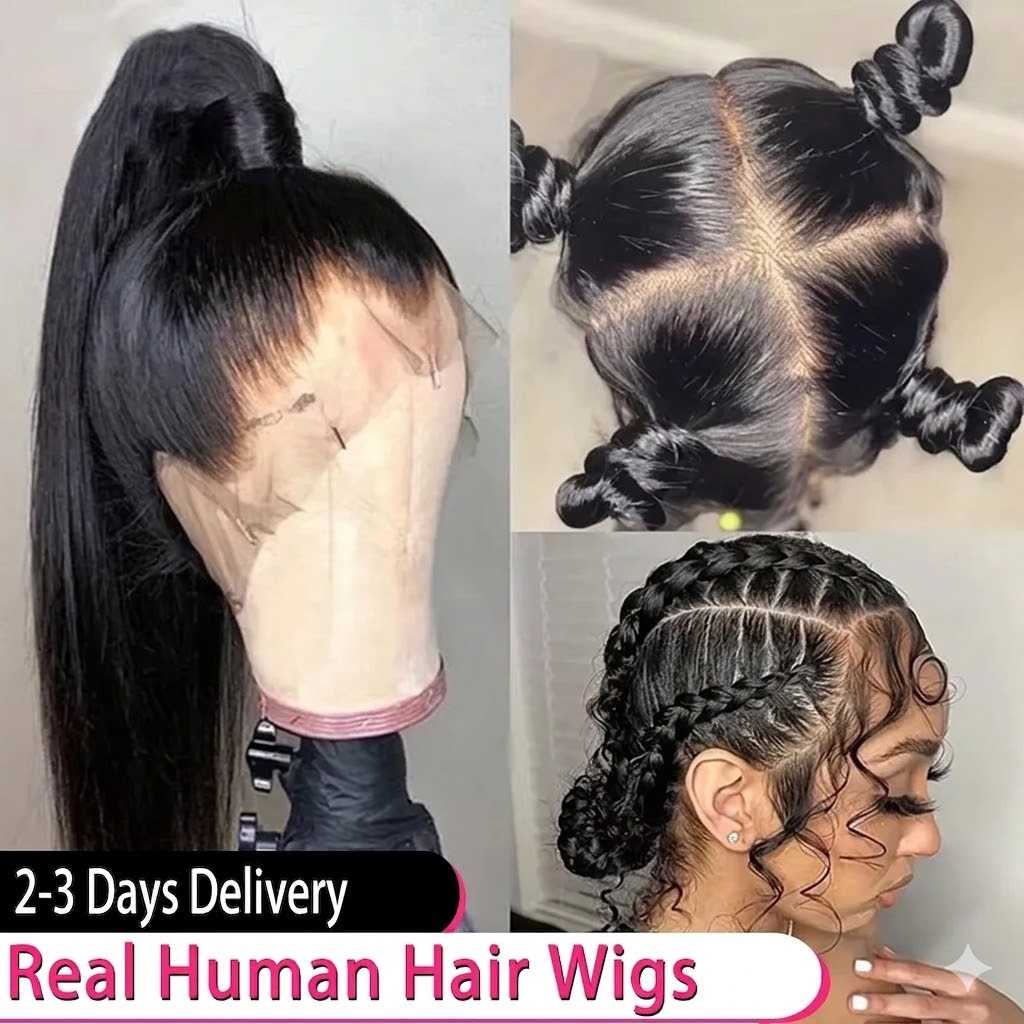 Jopear 360 Full Lace Front Wig 40 Inch Pre Plucked Brazilian 13x6 Hd Lace Frontal Wig Bone Straight Human Hair Wigs