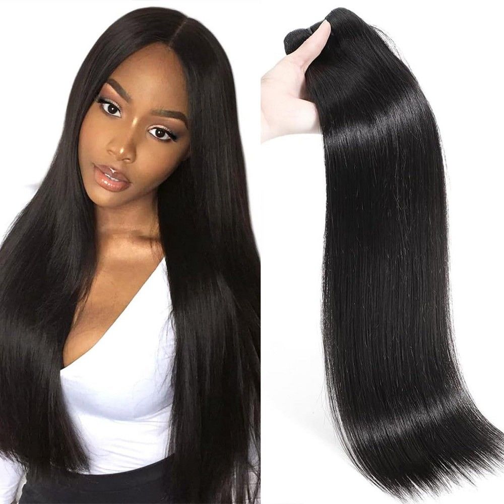 Super Double Drawn Human Hair Bundles Cambodian Raw Bone Straight Bundles Human Hair Bundles Hair Extensions 100g/b