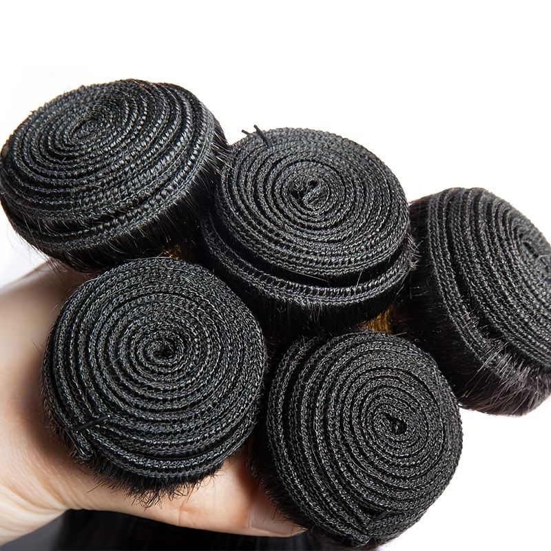 Natural Black Body Wave Hair 4 Bundles with 613 Honey Blond 4x4 HD Lace Closure Hair Extensation