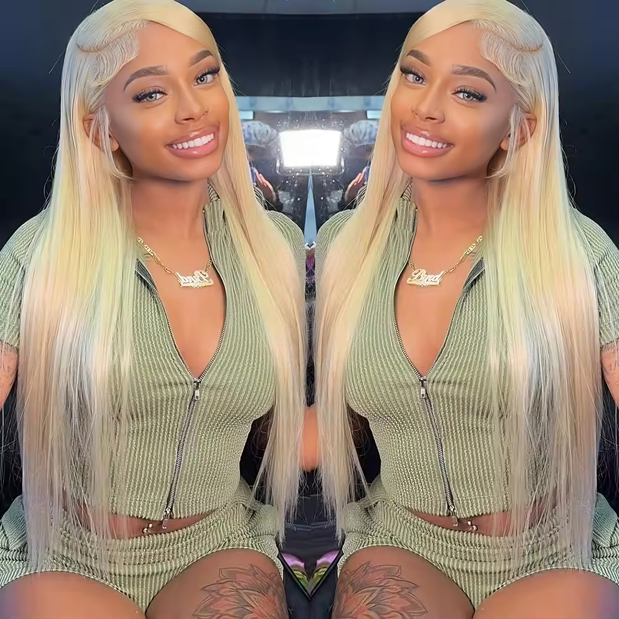 613 Blonde Lace Front Wig Human Hair 18-40 Inch 13X6 Lace Frontal Wigs Human Hair 613 Blonde Bone Straight Lace Frontal Wigs
