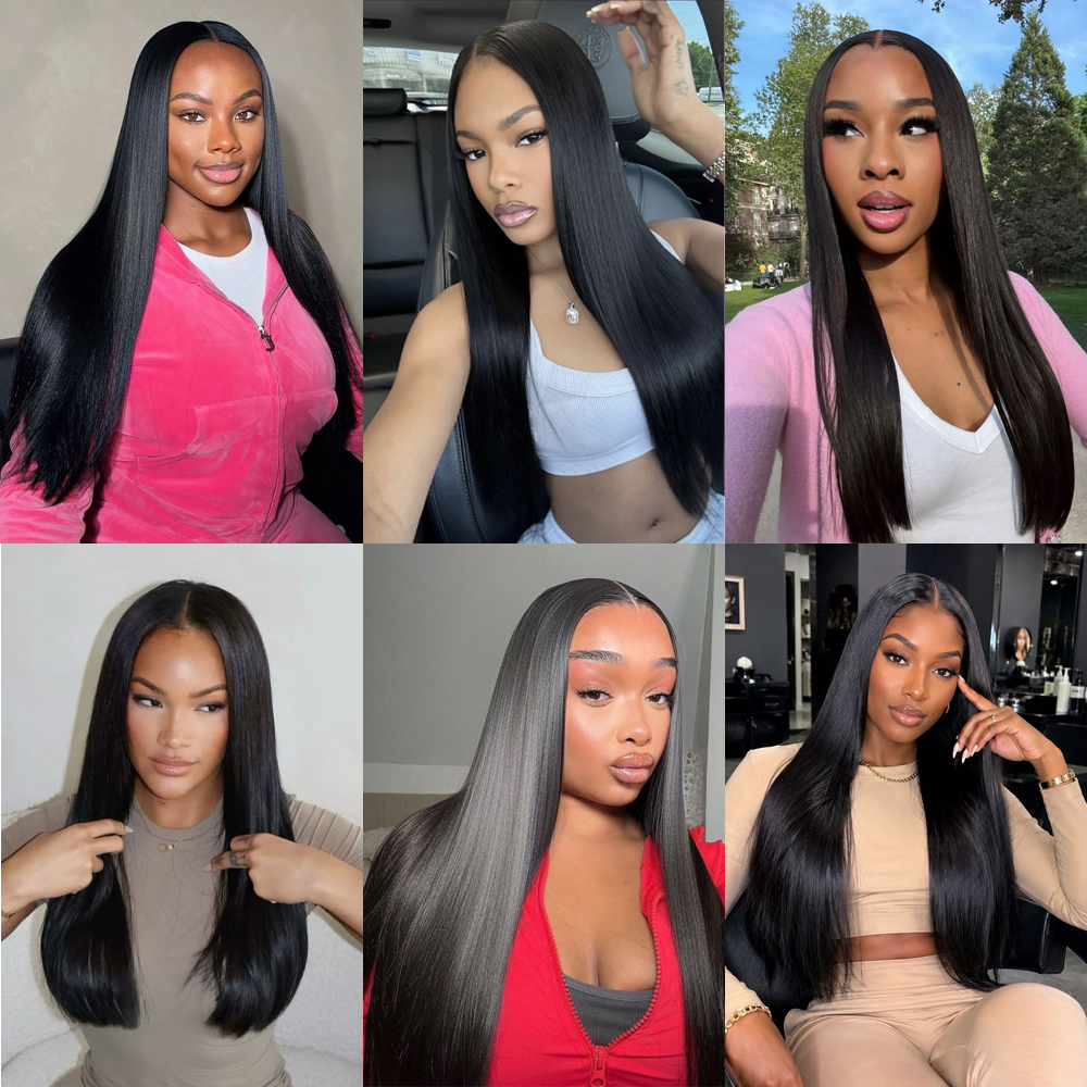 JOPEAR Raw Vietnamese Bone Straight Hair Bundles - Natural Black