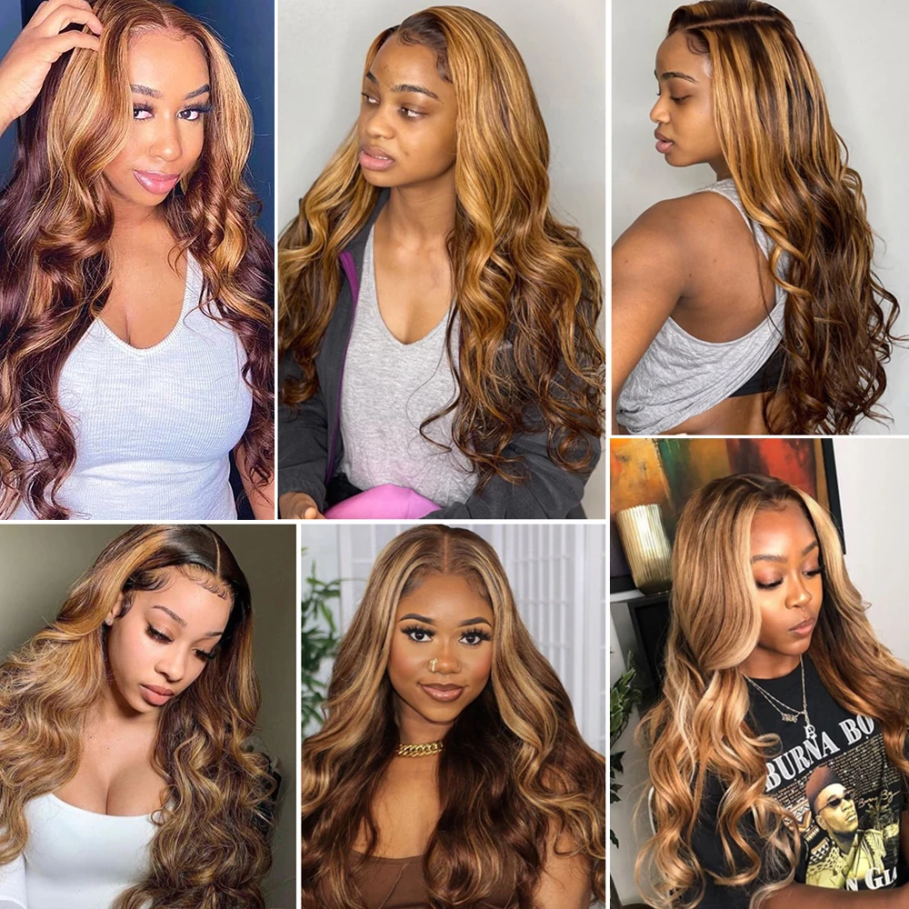 🎄 427 Highlight Body Wave Bundles – 100% Virgin Brazilian Hair | FREE Christmas Gifts: 16" Lace Closure, Wig Cap & Baby Hair 🎁