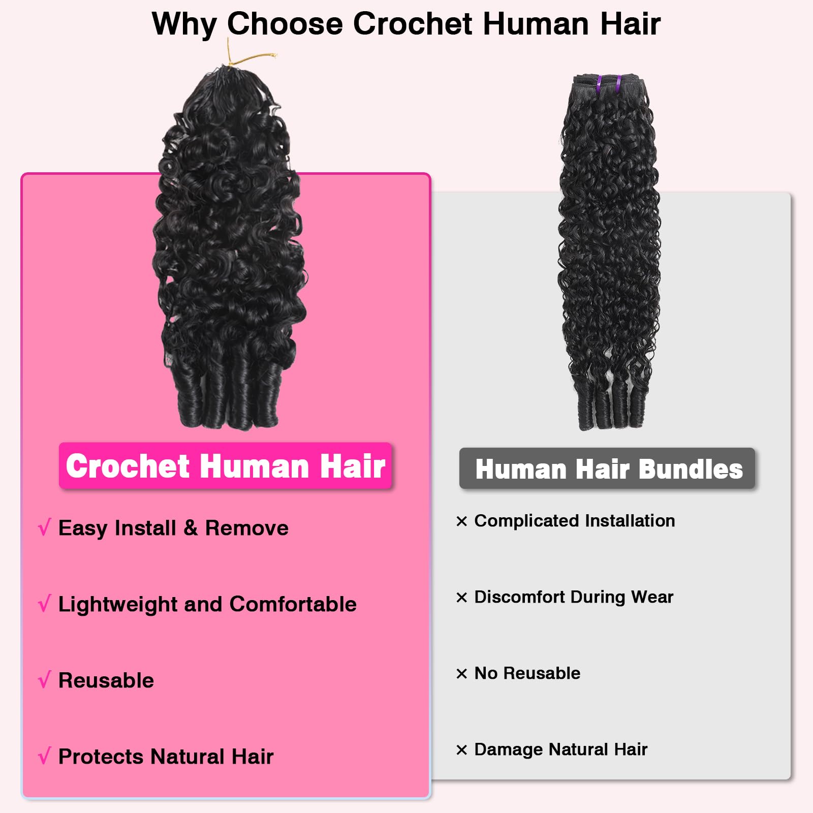 Afro Kinkys Bulk Synthetic Hair Bundles 18-22 Inch Black Afro Kinky-Curly Bundles for Dreadlock Extensions Locs for Mini Twist