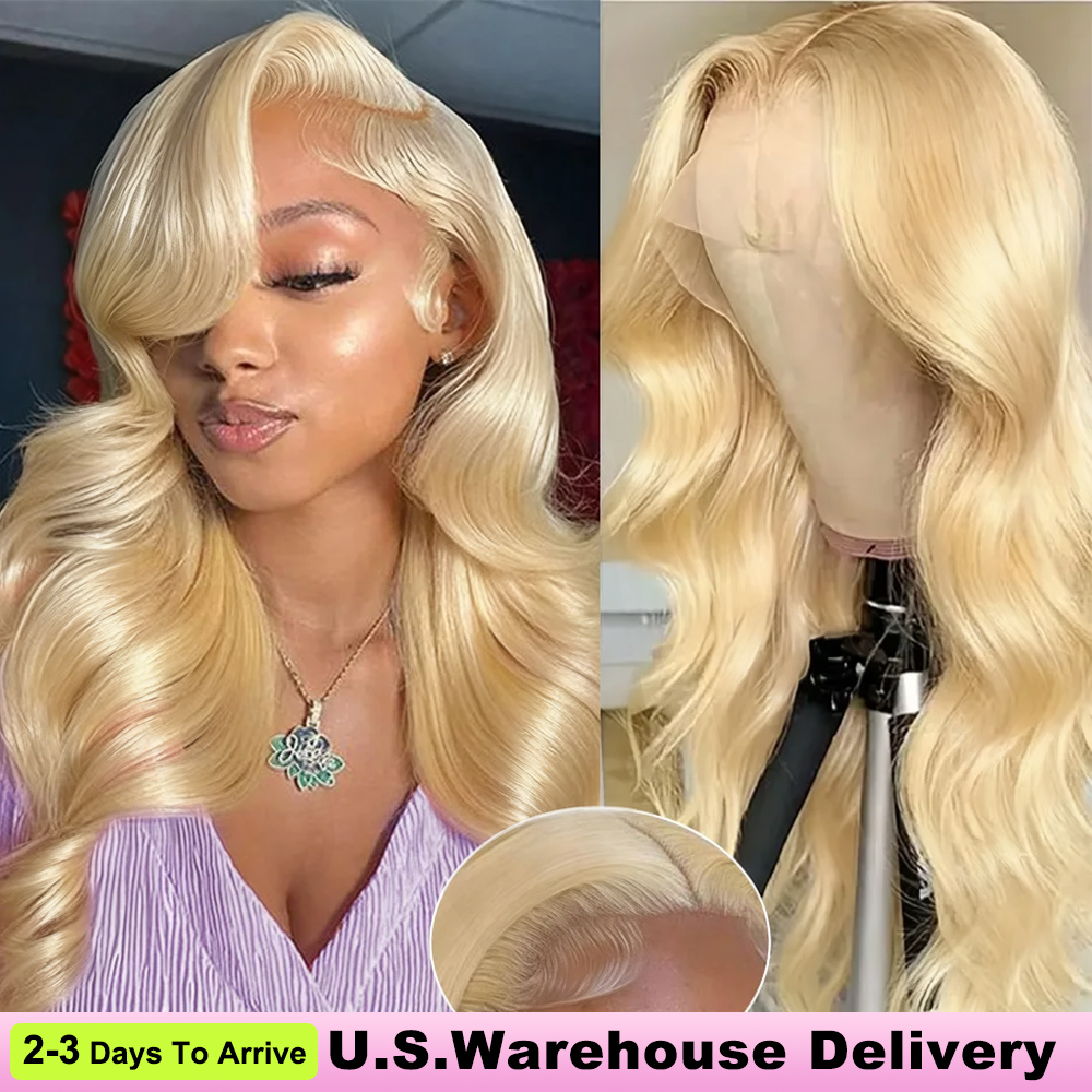 613 Blonde Lace Front Wig Human Hair 13x6 360 Blonde Human Hair Wigs 20-40 Inch Body Wave Lace Front Wigs Human Hair Pre Plucked