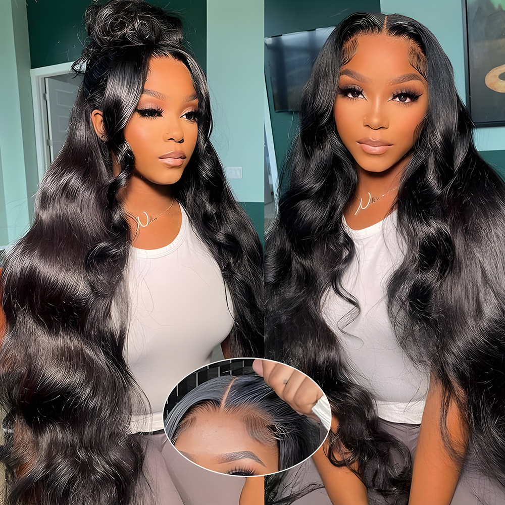 Luckockos Put On And Go 7x6 Glueless Body Wave Lace Front Wigs Human Hair Lightweight Breathable Hat For Summer