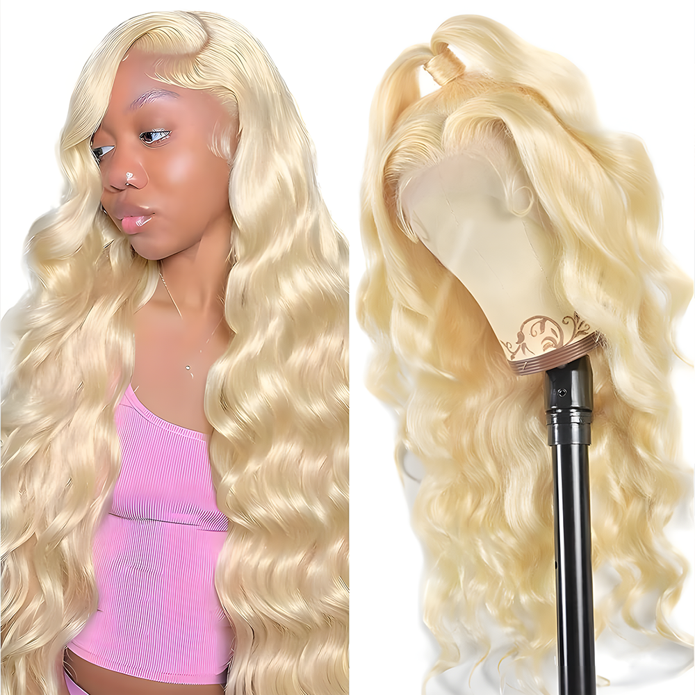 613 Blonde Lace Front Wig Human Hair 13x6 360 Blonde Human Hair Wigs 20-40 Inch Body Wave Lace Front Wigs Human Hair Pre Plucked