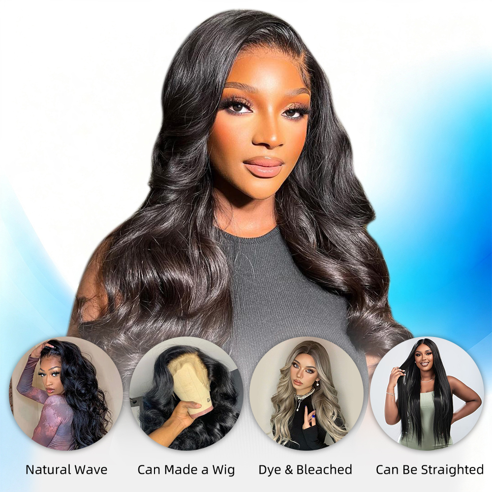 Jopear Raw Virgin Hair Bundles | Natural Color Body Wave Weave