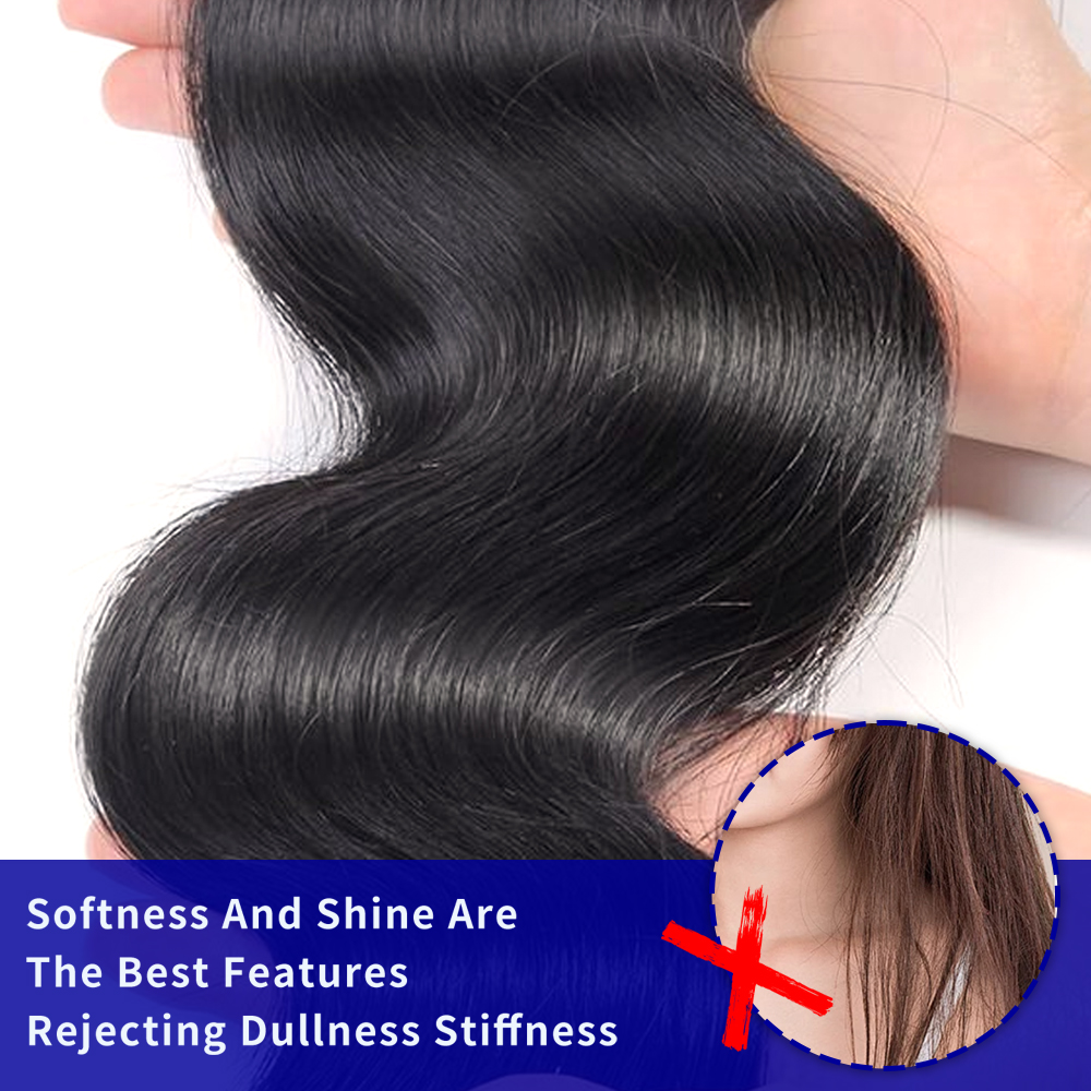 Jopear Raw Virgin Hair Bundles | Natural Color Body Wave Weave