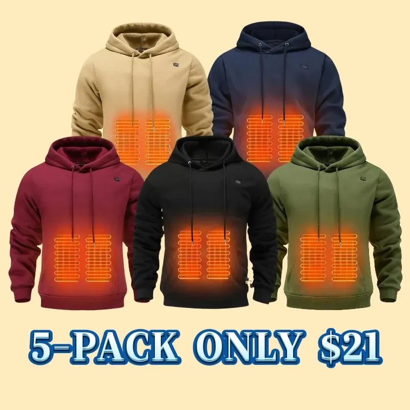 Men's Smart Heated Hoodie - USB Powered