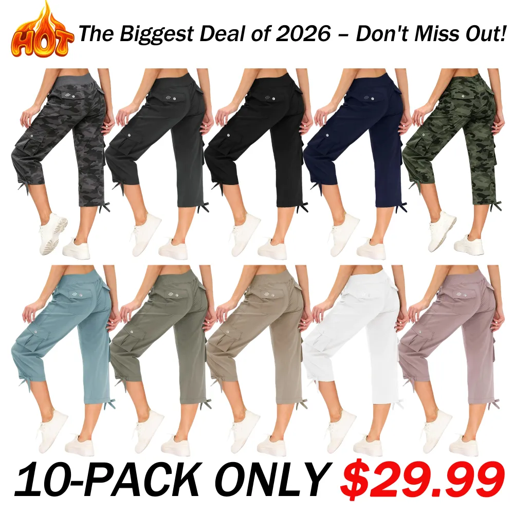 🔥90% OFF ONLY TODAY🔥Women's Quick-Dry Cargo Capris with Pockets