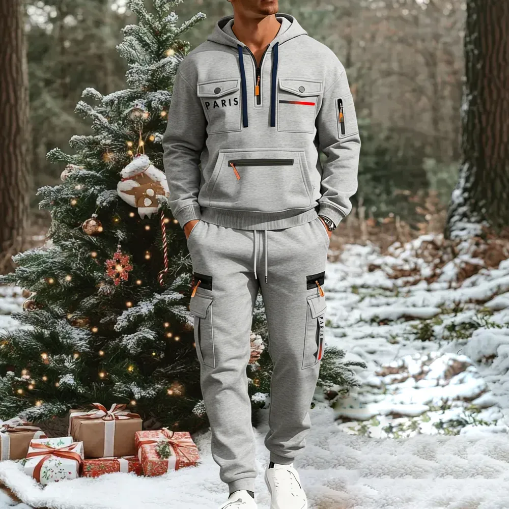 🔥2026 Men's Autumn&Winter Hooded Fashion Sweatshirt With Multiple Pockets