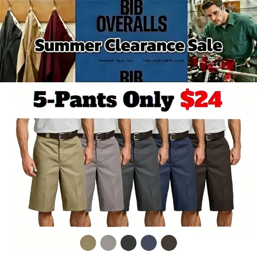 Final Day Deal! Classic Casual Cargo Shorts - Deep Phone Pocket, Loose Comfort