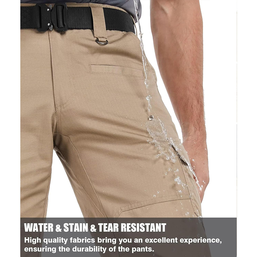 Men's Ripstop Water-Resistant Cargo Pants,Ripstop Water Resistant Hiking Work Pants