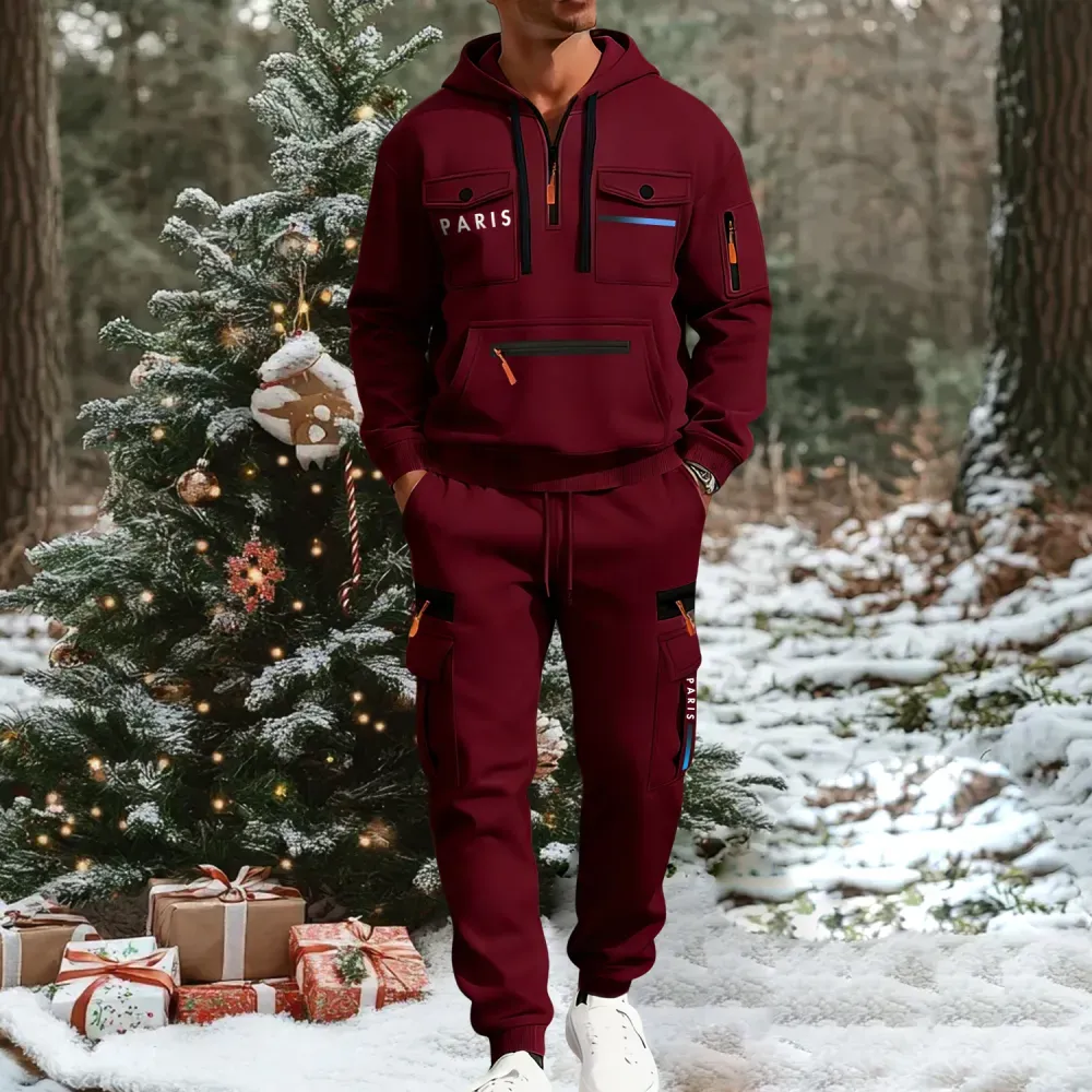 🔥2026 Men's Autumn&Winter Hooded Fashion Sweatshirt With Multiple Pockets