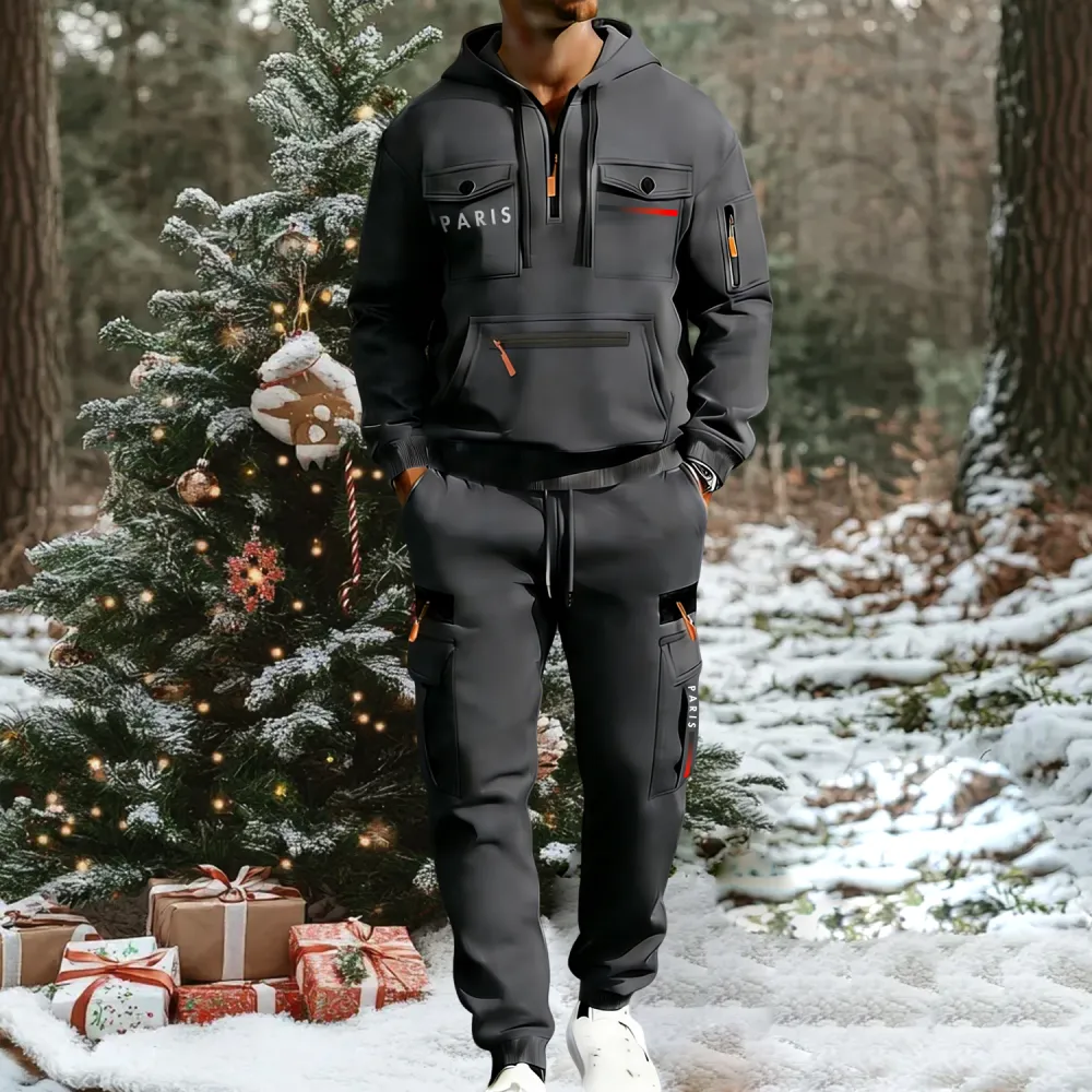 🔥2026 Men's Autumn&Winter Hooded Fashion Sweatshirt With Multiple Pockets