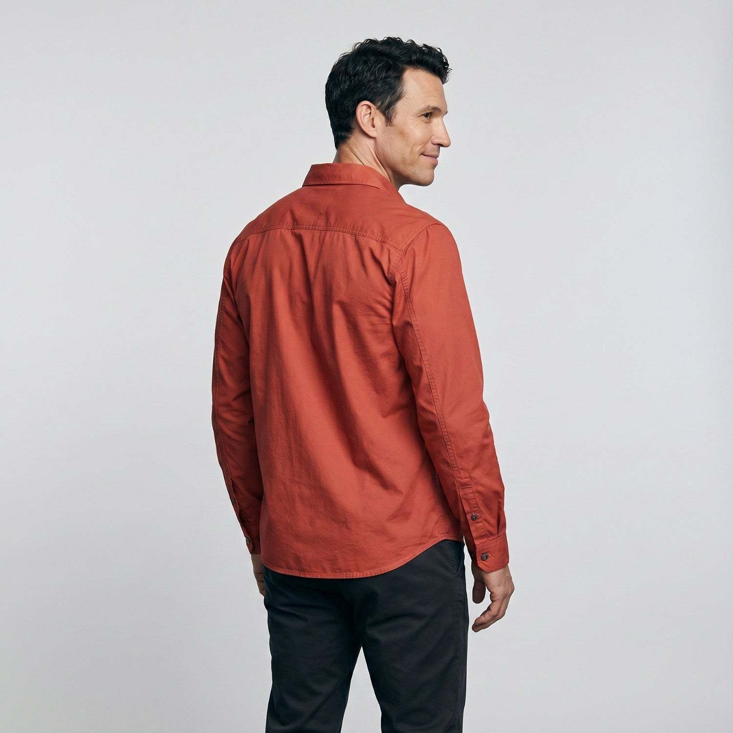 Men's Lightweight Long-Sleeve Outdoor Shirt – Durable Cotton Design