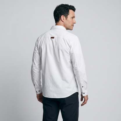 Men's Lightweight Long-Sleeve Outdoor Shirt – Durable Cotton Design
